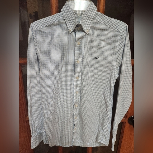 Vineyard Vines Men's Checkered Button-Down Shirt - Picture 1 of 4